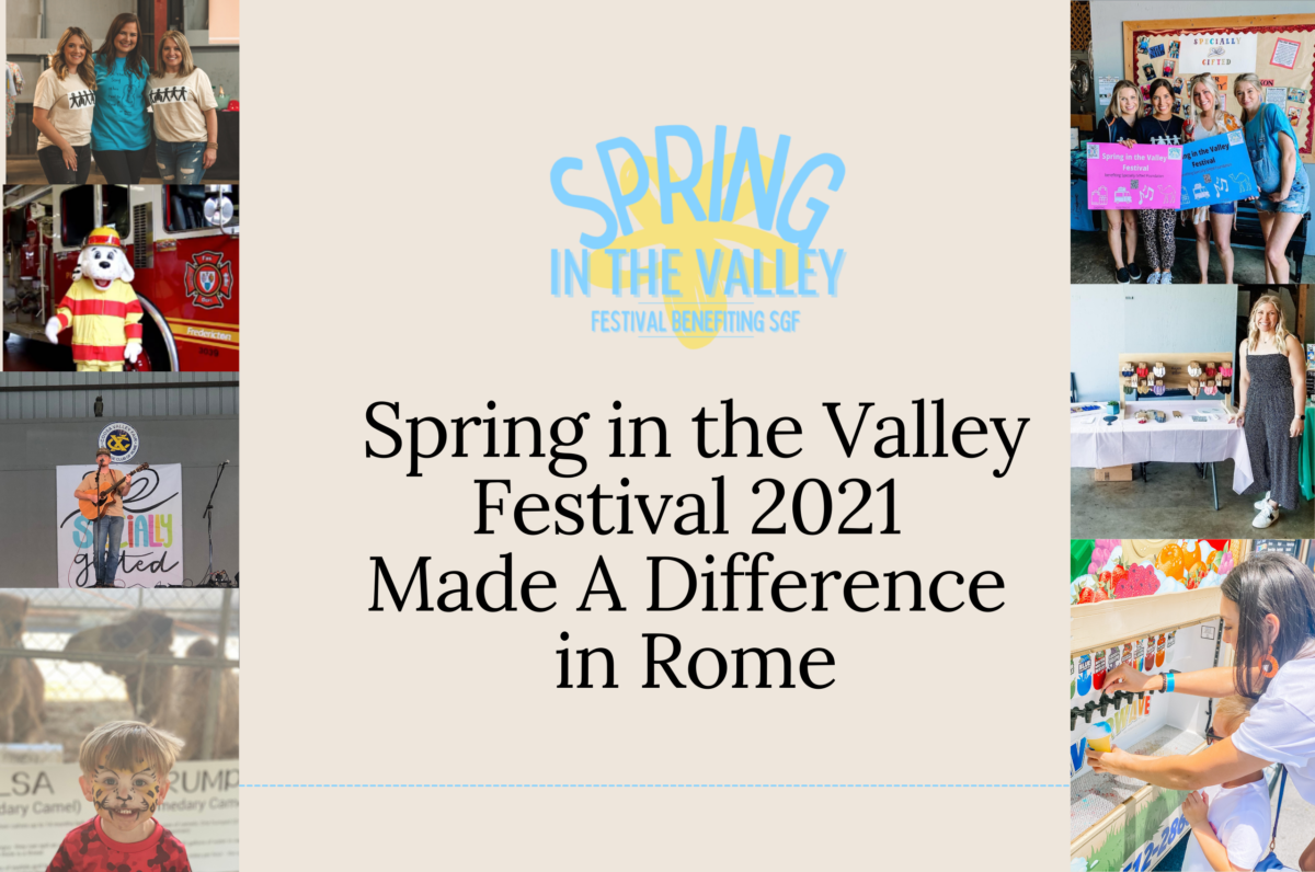 Spring in the Valley 2021 Made a Difference in Rome - Specially Gifted