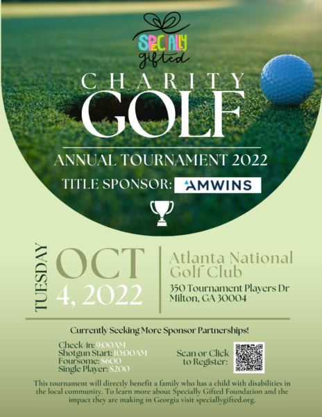 Specially Gifted Foundation Golf Tournament Flyer